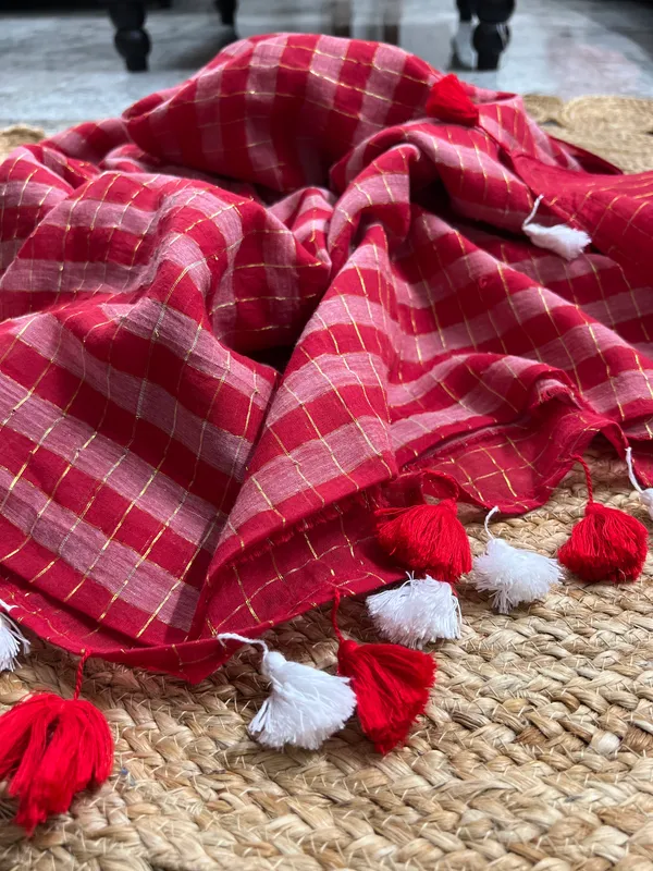 Ruby_Red_Mull_Cotton_Premium_Saree_
