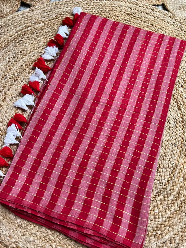 Ruby_Red_Mull_Cotton_Premium_Saree_