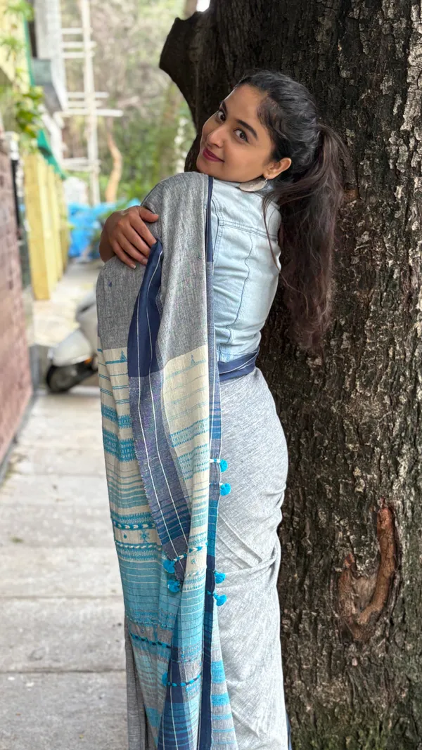 Grey_Azure_Dusk_Kala_Cotton_Premium_Saree
