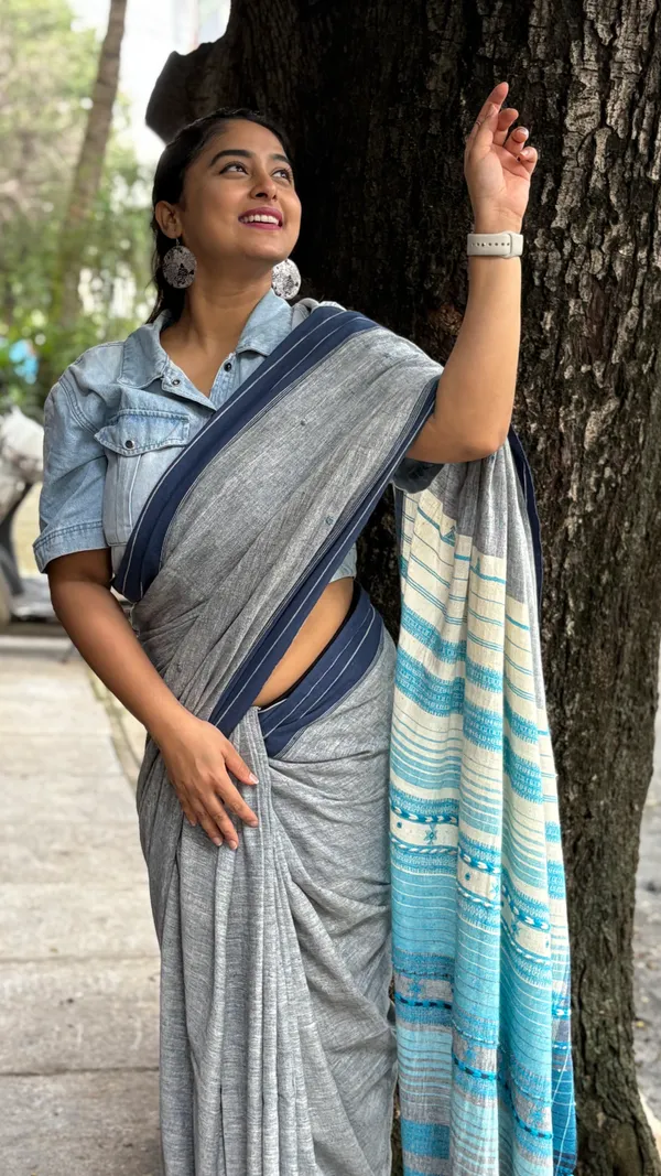 Grey_Azure_Dusk_Kala_Cotton_Premium_Saree