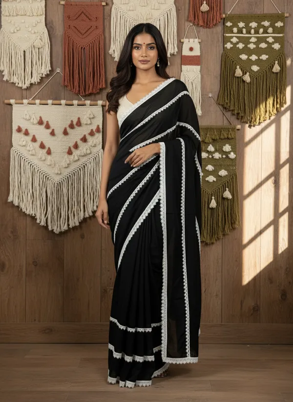 Midnight_Lace_Mull_Cotton_Premium_Saree
