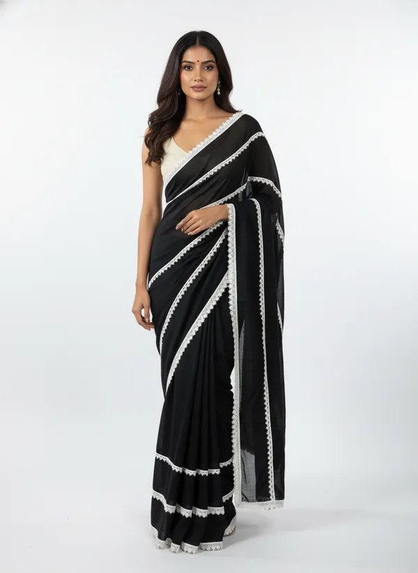 Midnight_Lace_Mull_Cotton_Premium_Saree