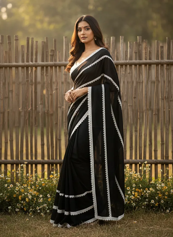 Midnight_Lace_Mull_Cotton_Premium_Saree