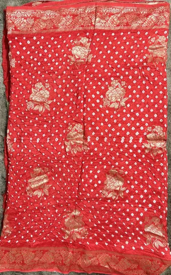 Raktima_Gulnaar_Pure_Dola_Banaras_Silk_with_Hand_tie_and_dye_Bandhani