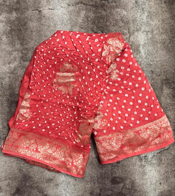 Raktima_Gulnaar_Pure_Dola_Banaras_Silk_with_Hand_tie_and_dye_Bandhani