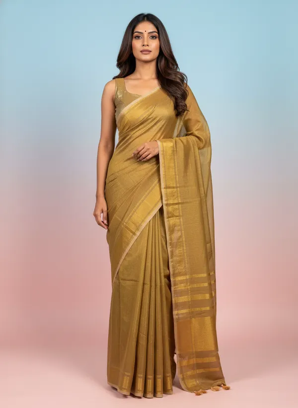 Golden_Duskitle_Tissue_Silk_Premium_Saree