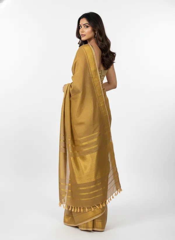 Golden_Duskitle_Tissue_Silk_Premium_Saree