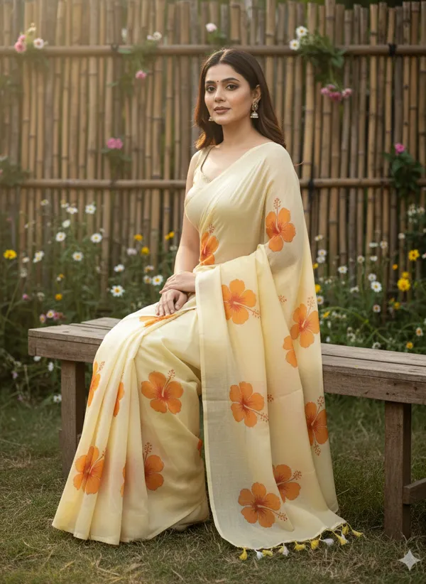 Sunlit_Bloom_Mull_Cotton_Premium_Saree