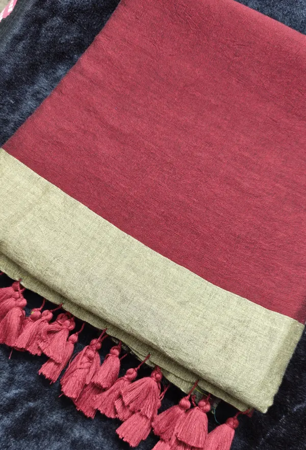 Rakta_Suvarna_Handwoven_Linen_Saree