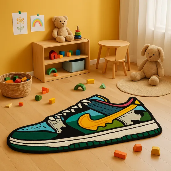 Multicolour_Premium_Shoes_Design_Rug_For_Home_Decor