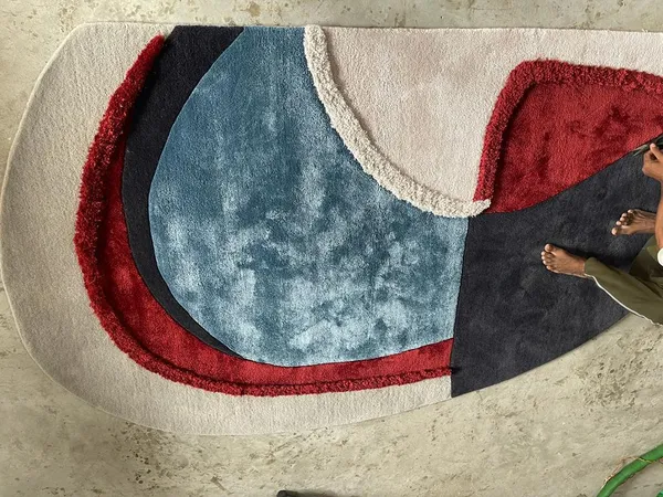 Multicolour_Premium_Textu_Abstract_Modern_Handmade_Wool_Rug_For_Home_Decor