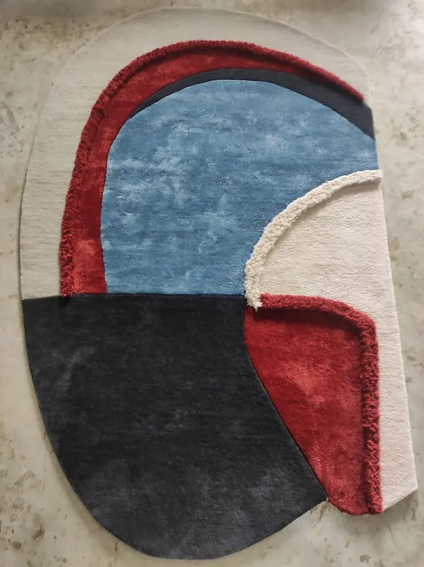 Multicolour_Premium_Textu_Abstract_Modern_Handmade_Wool_Rug_For_Home_Decor