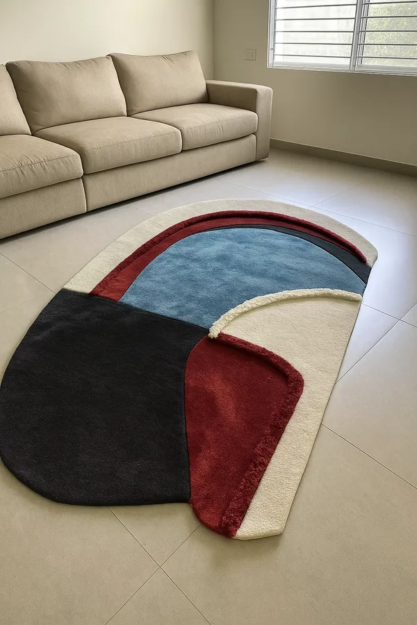 Multicolour_Premium_Textu_Abstract_Modern_Handmade_Wool_Rug_For_Home_Decor