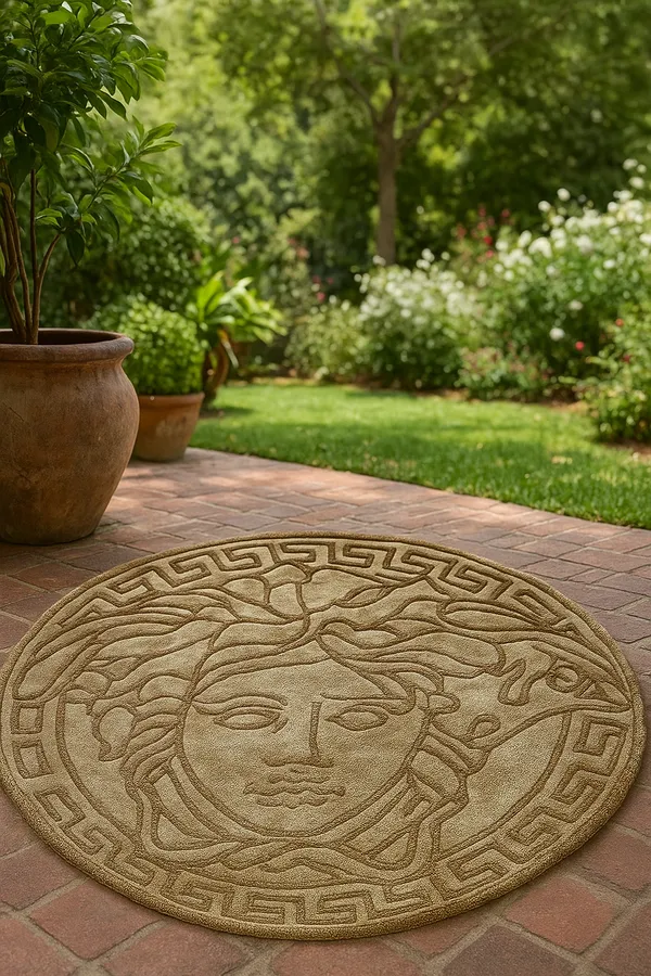 Beige_And_Brown_Premium_Textu_Luxury_Medusa_Round_Hand_Tufted_Rug_For_Home_Decor