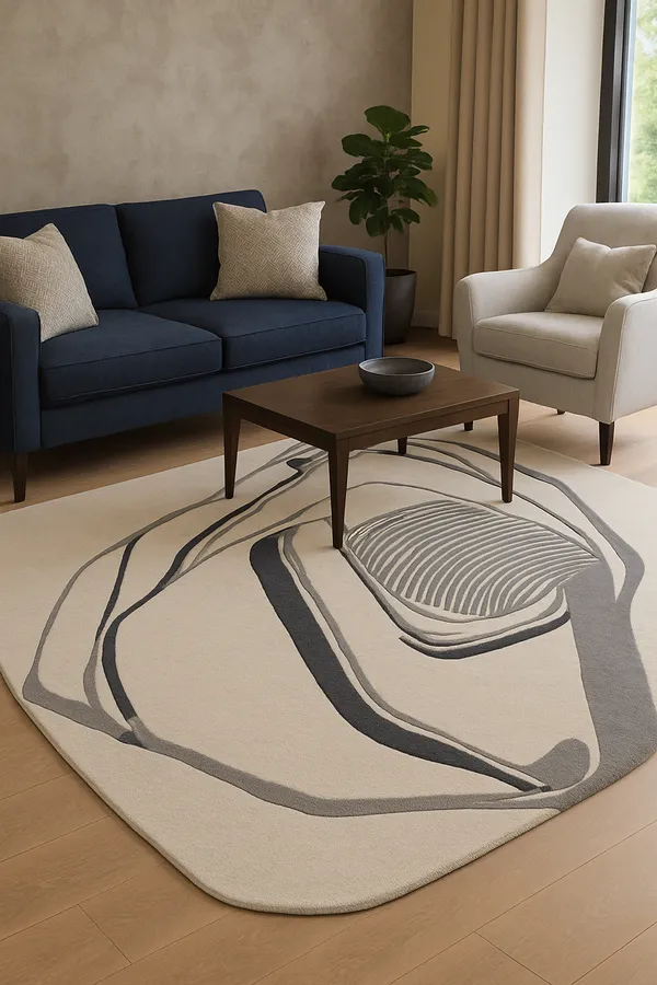 Light_Grey_Minimal_Abstract_Hand_Tufted_Rug_For_Home_Decor