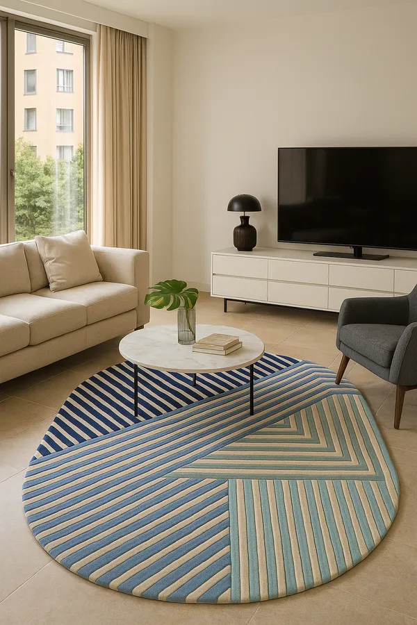 Blue_And_Cream_Premium_Textu_Modern_Geometric_Wool_Rug_For_Home_Decor