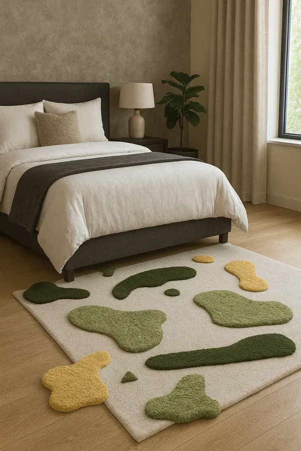 Cream_Modern_Organic_Hi_Low_Hand_Tufted_Rug_For_Home_Decor