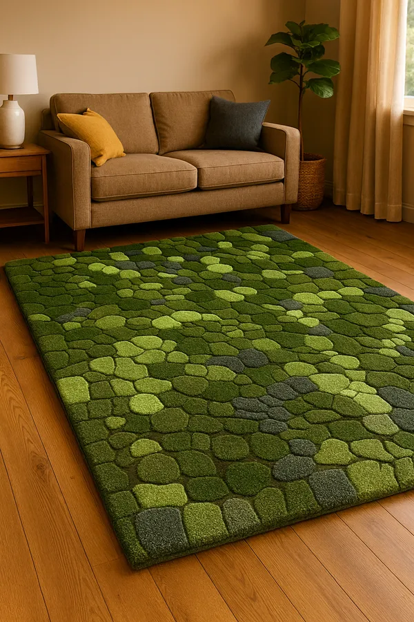 Green_Nature_Inspi_Hi_Low_Hand_Tufted_Rug_For_Home_Decor