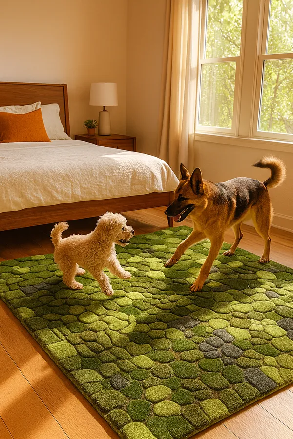 Green_Nature_Inspi_Hi_Low_Hand_Tufted_Rug_For_Home_Decor