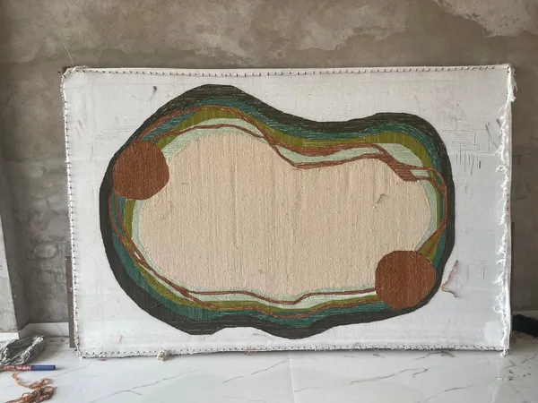 Green_And_Brown_Organic_Form_Hi_Low_Hand_Tufted_Rug_For_Home_Decor