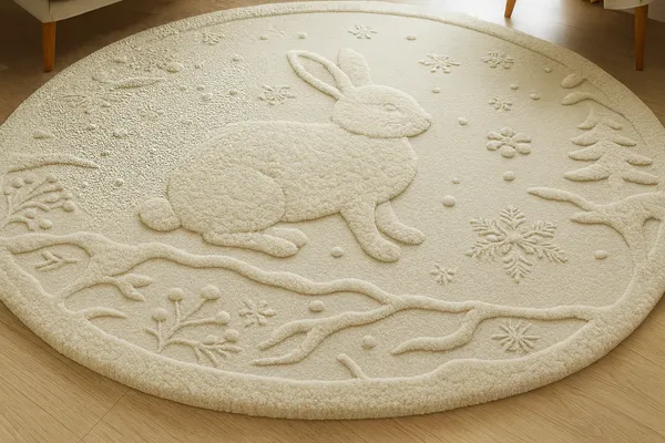 White_Soft_Nature_Round_Hand_Tufted_Rug_For_Home_Decor
