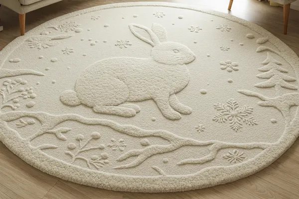 White_Soft_Nature_Round_Hand_Tufted_Rug_For_Home_Decor