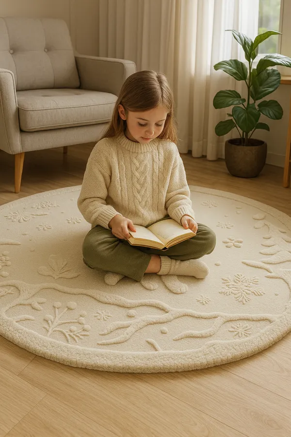 White_Soft_Nature_Round_Hand_Tufted_Rug_For_Home_Decor