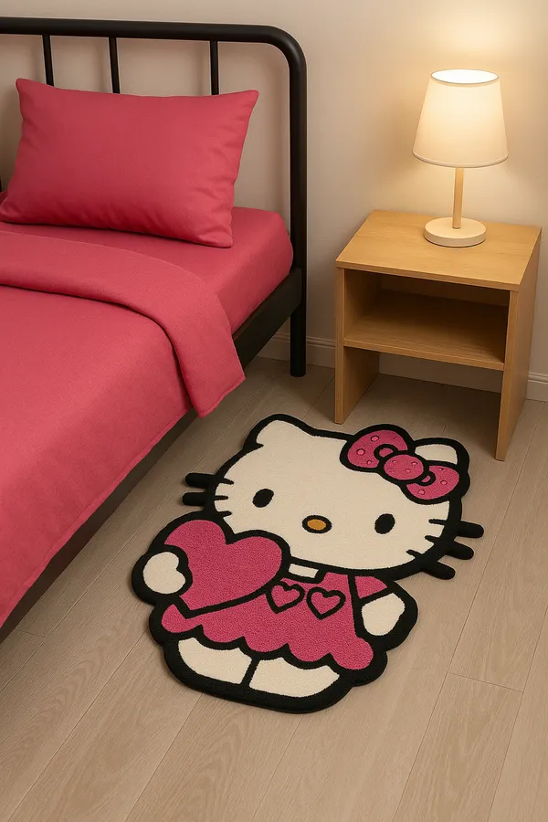 Pink_And_White_Premium_Hello_Kitty_Design_Rug_For_Home_Decor