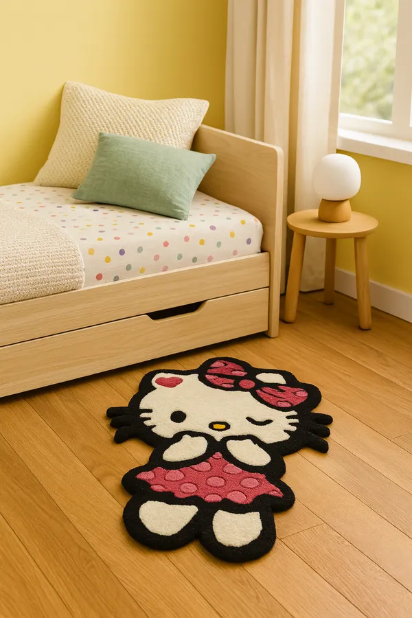 White_And_Pink_Premium_Hello_Kitty_Design_Rug_For_Home_Decor