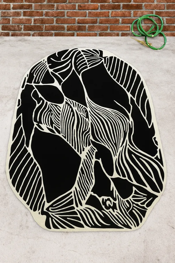 Black_And_White_Premium_Textu_Area_Rug_For_Home_Decor