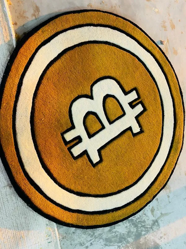 Golden_And_Black_Premium_Textu_Bitcoin_Rug_For_Home_Decor