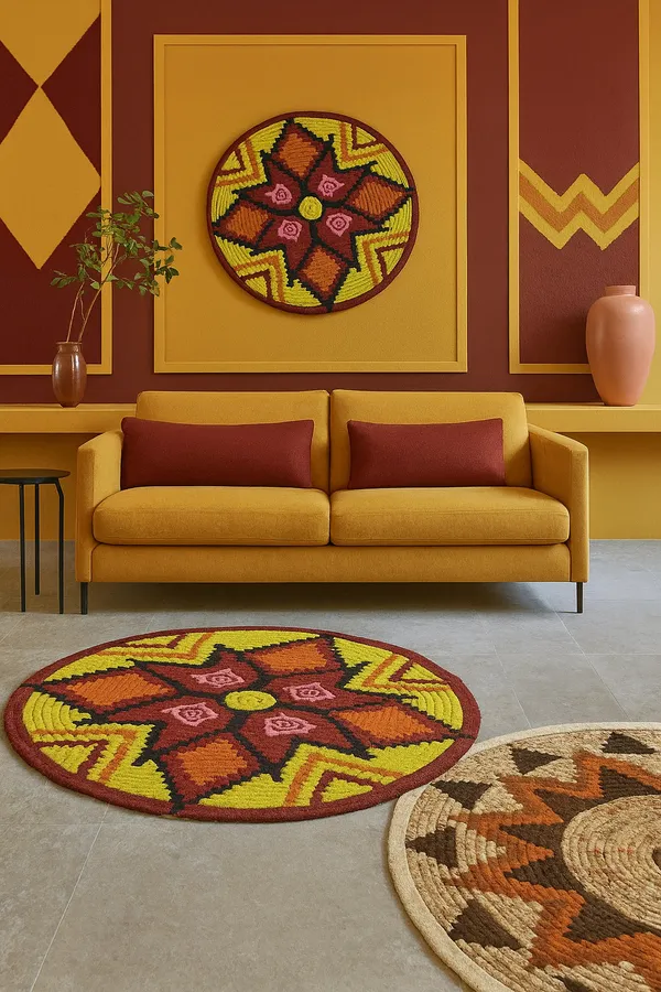 Yellow_And_Black_Premium_Textu_Colourful_Rugs_For_Home_Decor