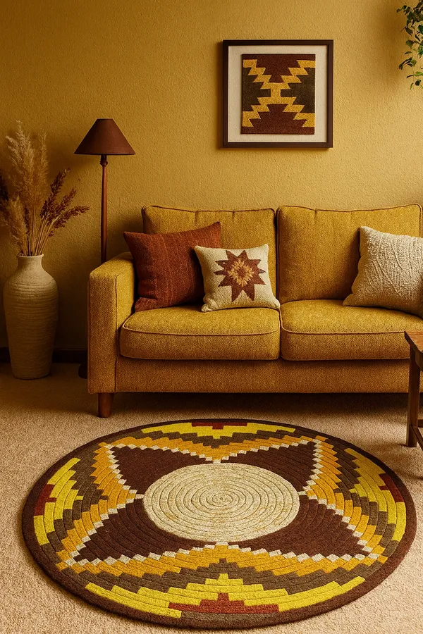 Brown_And_Gold_Premium_Textu_Colourful_Rug_For_Home_Decor