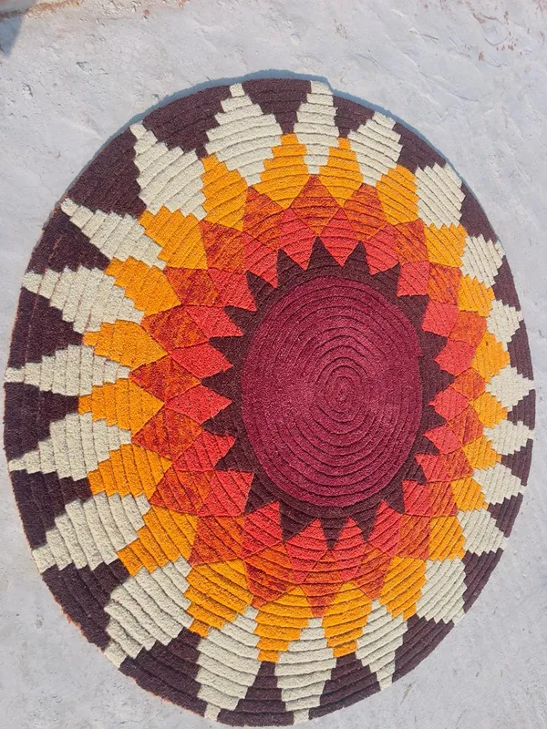 Brown_And_Yellow_Premium_Textu_Colourful_Rug_For_Home_Decor