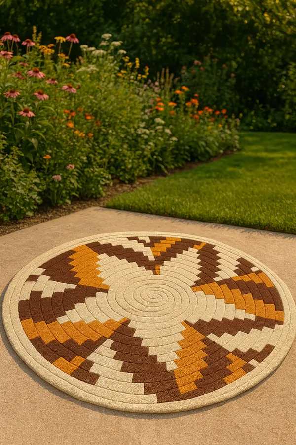 White_And_Brown_Premium_Textu_Colourful_Rug_For_Home_Decor