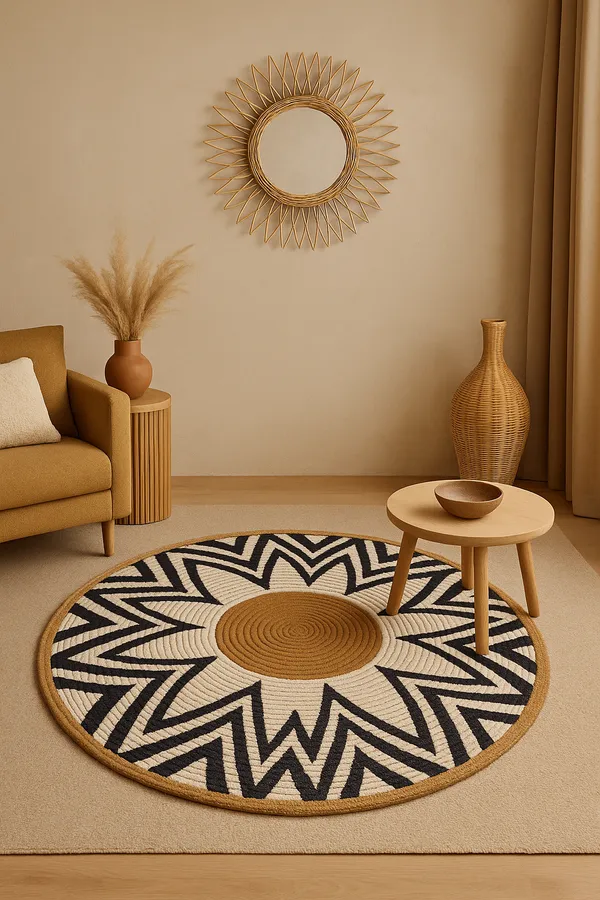 Black_And_White_Premium_Textu_Colourful_Rug_For_Home_Decor