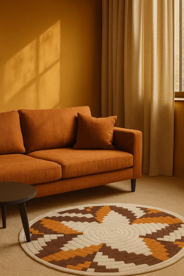 White_And_Brown_Premium_Textu_Colourful_Rug_For_Home_Decor