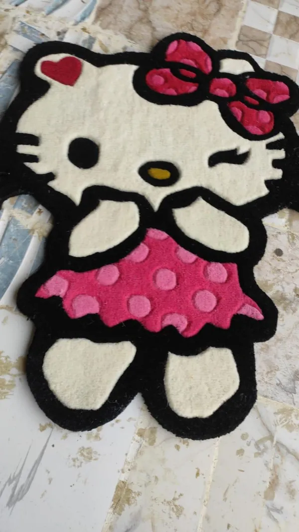 White_And_Pink_Premium_Hello_Kitty_Design_Rug_For_Home_Decor