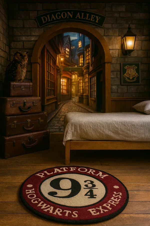 Black_And_Red_Premium_Textu_Hogwarts_Express_Rug_For_Home_Decor