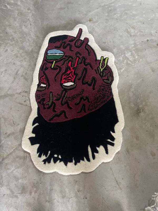 Black_And_Brown_Premium_Human_Face_Design_Rug_For_Home_Decor
