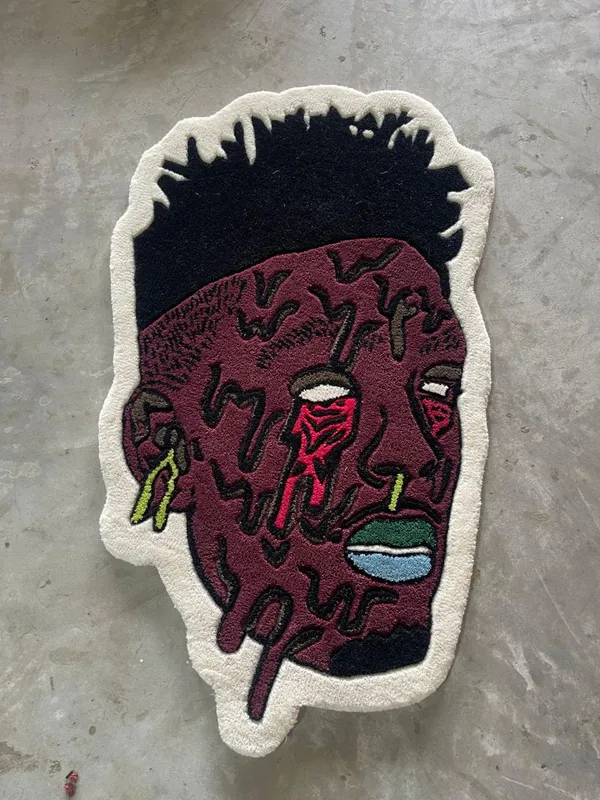 Black_And_Brown_Premium_Human_Face_Design_Rug_For_Home_Decor