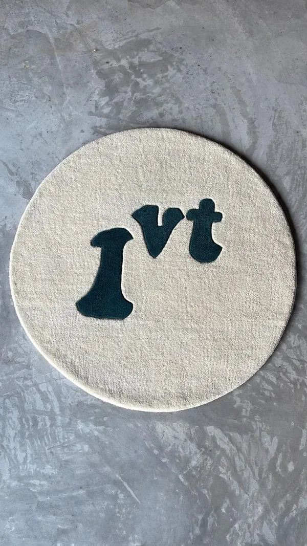 Cream_And_Green_Premium_Ivt_Round_Design_Rug_For_Home_Decor