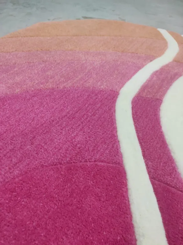 Pink_And_White_Premium_Round_Rug_For_Home_Decor