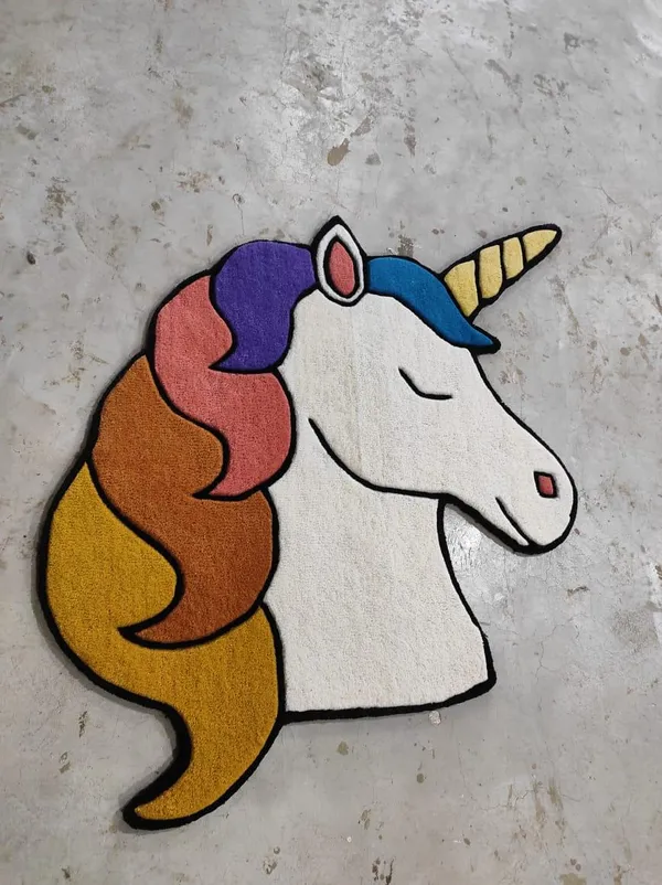 White_And_Blue_Premium_Unicorn_Design_Rugs_For_Home_Decor