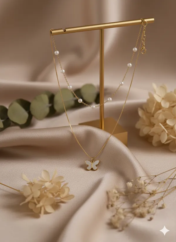 Gold_Premium__Plated_Layered_Butterfly_Necklace_For_Women