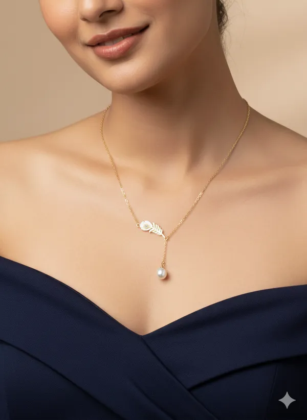 Gold_Premium_t_Plated_Graceful_Peacock_Feather_Necklace_For_Women