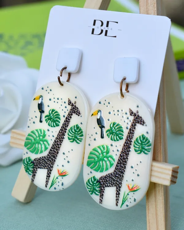 Multicolor_Premium_Acrylic_Giraffe_Exotic_Earring_For_Women