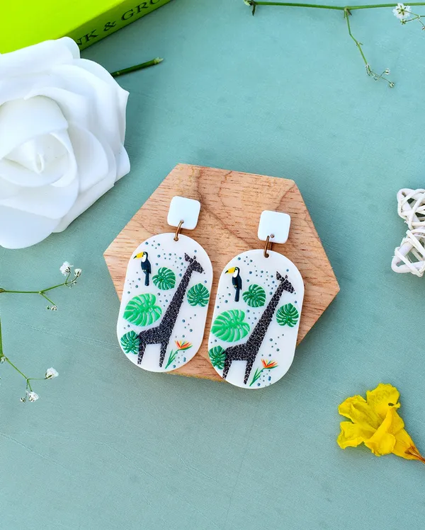 Multicolor_Premium_Acrylic_Giraffe_Exotic_Earring_For_Women