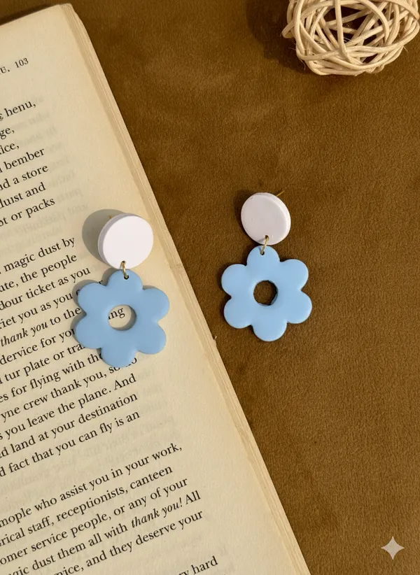 Blue_Premium_Blossom_Polymer_Clay_Earrings_For_Women