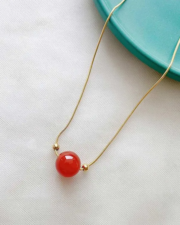 Gold_Premium__Plated_Acacia_Beans_Stainless_Steel_Necklace_For_Women